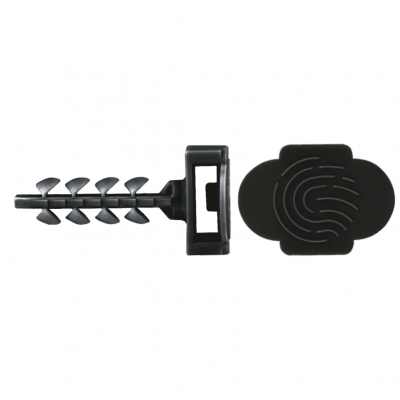 UCHWYT DO OPASKI KABLOWEJ WCISKANY IFS 6X30 łeb 9mm czarny /opk=100szt./ 946IFB CELO (946IFB)
